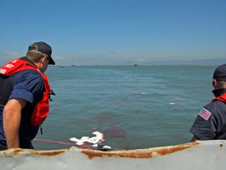 Sunken Tug Leaking Oil Into SF Bay