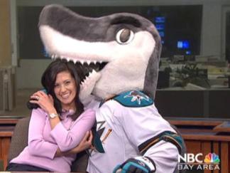 Sharkie Pumps Up NBC Bay Area