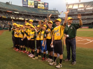 Petaluma Little League At A's Game