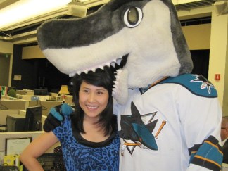 SJ Sharkie Visits the Newsroom