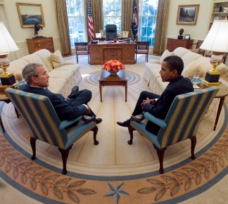 Obama, Bush Meet at the White House