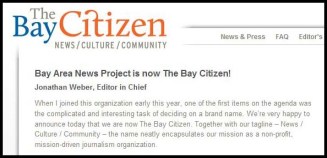 'Bay Citizen' Gets New Funding