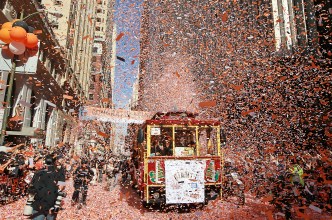 Giants Ticker Tape Parade on Halloween