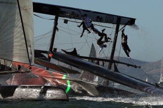 America's Cup: Oracle Team USA Capsizes, Wins