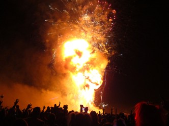 The Man Burns at Black Rock