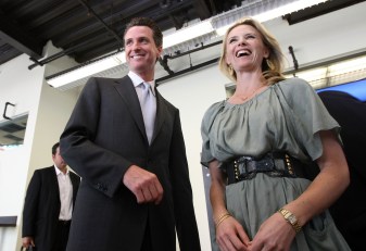 Newsom Speaks Up for His Wife