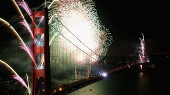 Fireworks Rock GGB's 75th Birthday