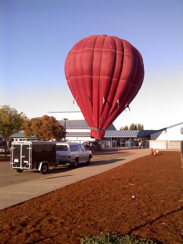 Hot Air Balloon's Off-Course Landing