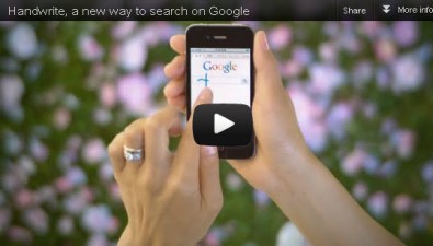 Hand-Written Search Now on Google