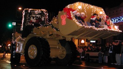 Calistoga's Lighted Tractor Parade