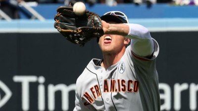 Hunter Pence Forgot How to Use Sunglasses Monday