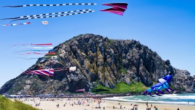 A Kite Festival with One Stunning Backdrop