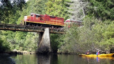 Tracks to Kayaks