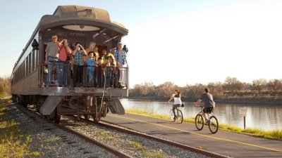 Train Day at a Train Landmark