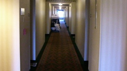 At the Santa Clara Marriott, there's clearly a conspiracy to assault your senses with tacky floor coverings. At the Santa Clara Marriott, there's clearly a conspiracy to assault your senses with tacky floor coverings.