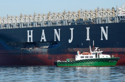 Fender bender between boat and bridge could cost Fleet Management some serious money.