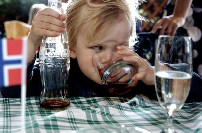 A youngster gets hooked early on sweet, delicious Coca-Cola. A youngster gets hooked early on sweet, delicious Coca-Cola.