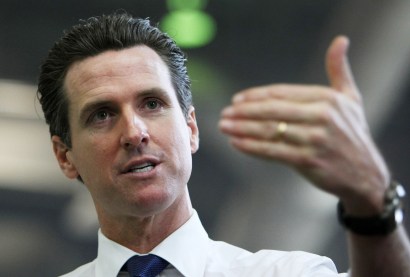 San Francisco Mayor Gavin Newsom received a generous donation from an unlikely source.