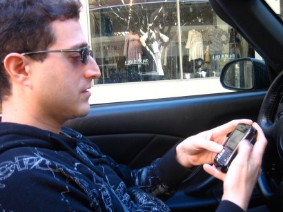 It's only a matter of time until someone tweets "Oh noes, I just ran over a pedestrian."