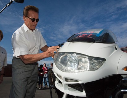 Thankfully someone other than the Governator signs the contracts at the California High Speed Rail Authority.