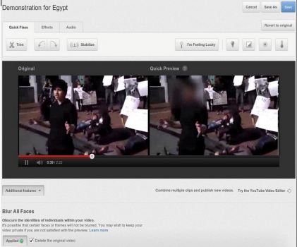 YouTube Lets Video-Posting Thugs Blur Faces