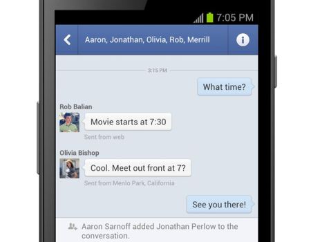 Facebook Texting? Only on Android