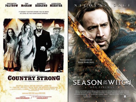 This Week's New Movies:  "Season of the Witch," "Country Strong"