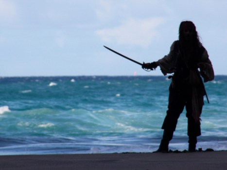 Ahoy, Captain Jack Sparrow Spotted on "Pirates" Set