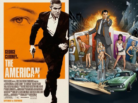 Now On Home Video: Dueling Super Spies - "The American" and "Archer"