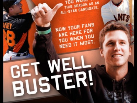 Send Buster a Get Well Message
