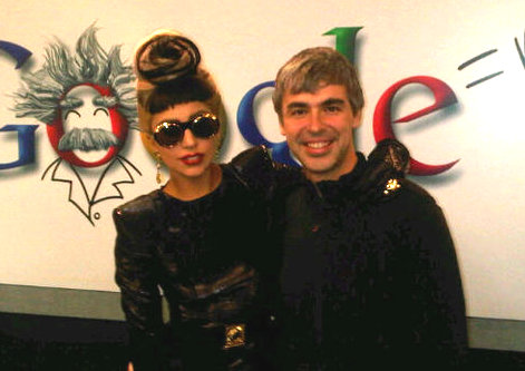 Lady Gaga Visits Google