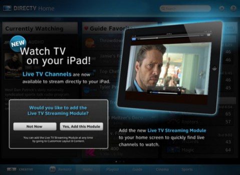 DirecTV Brings Live Streaming TV to Its iPad app 