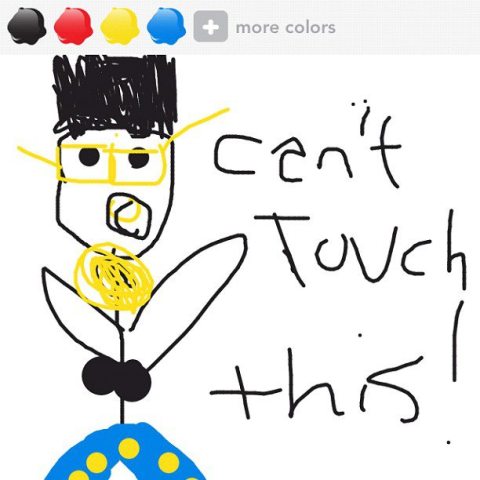 M.C. Hammer Draw's Something