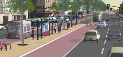 Geary's Fast Bus Lane Isn't Getting Enough Hugs