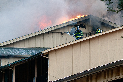 Fire Destroys Brookdale Lodge