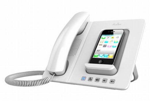 Dock Your iPhone in a Clunky Corded Desk Phone