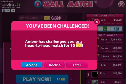 BringIt Brings Gambling to Facebook