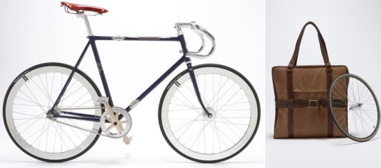 Gorgeous Bike Folds up Into a Leather Bag