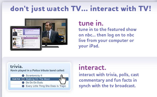 NBC Rolls Out NBC Live iPad App to Use While Watching NBC 