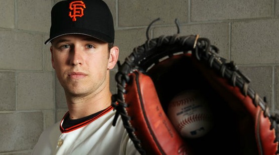 Posey Survives First Play Behind Plate Since Injury