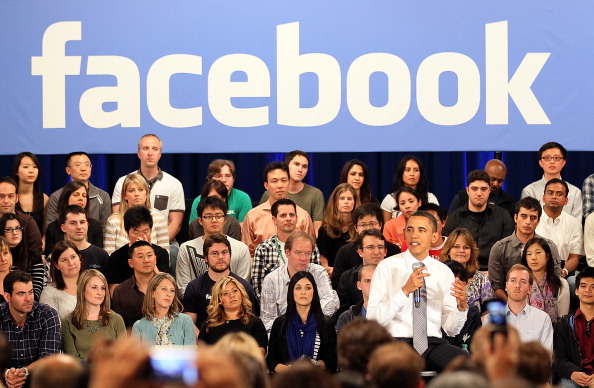 Images of Obama at Facebook