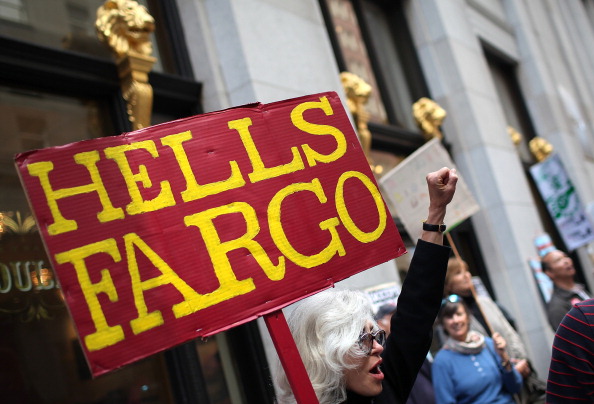 Images: Activists Occupy Wells Fargo