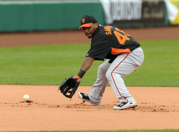 Images of the SF Giants Work Out
