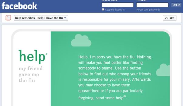 New Facebook Flu App Tells You Who to Blame