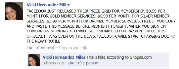 Facebook's Paid Membership Hoax 