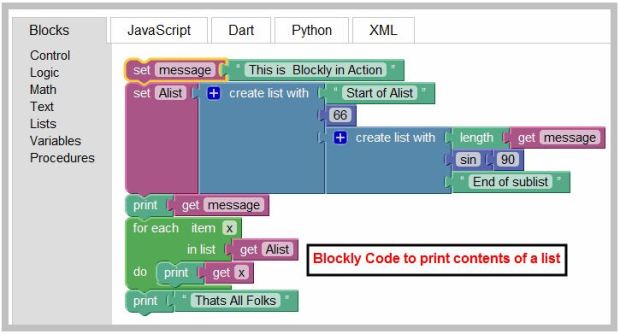 Google's Blockly Teaches You to Create Apps