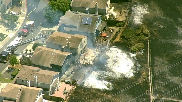 Grass fire in Vallejo under control