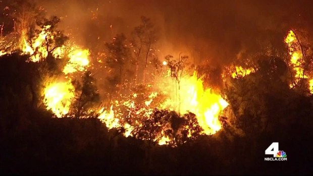 [LA] Chino Brush Fire Forces Evacuations