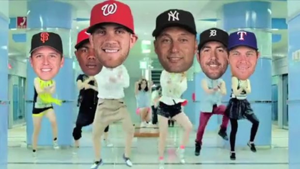 Buster in MLB Gangnam Style Playoffs Video