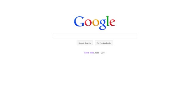 Google Pays Tribute to Steve Jobs